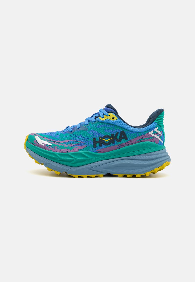HOKA STINSON 7 - Scarpe da trail running - virtual blue/tech green