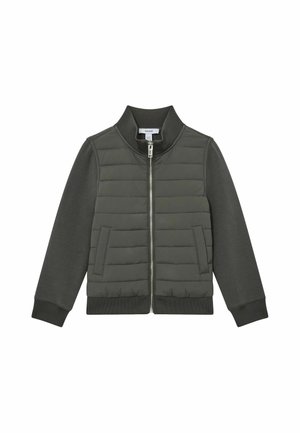 Reiss FLINTOFF QUILTED HYBRID ZIP-FRONT JACKET - Talvejope - sage green
