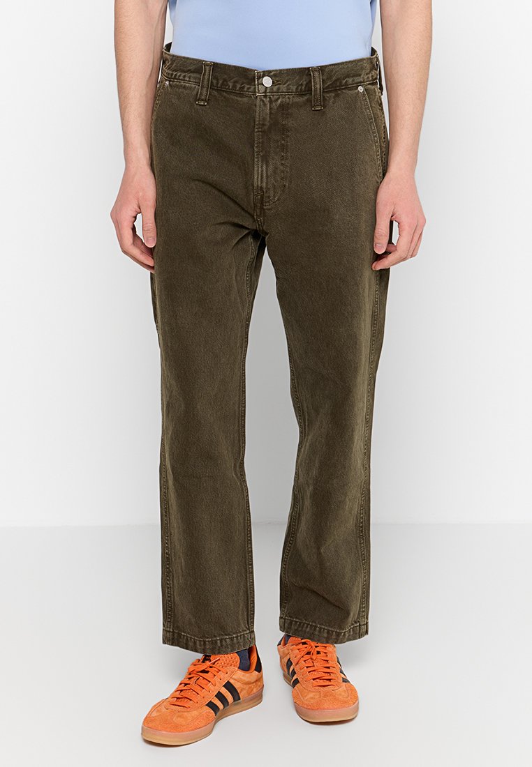 Abercrombie & Fitch Straight leg jeans kaki Abercrombie & Fitch Straight leg jeans kaki