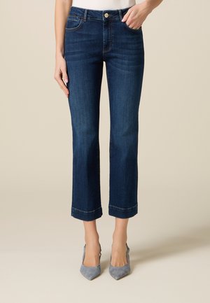 CROPPED - Straight leg jeans - blu