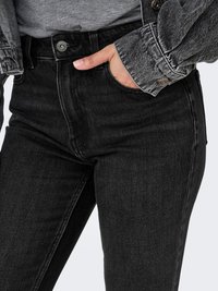 ONLY Tiesaus kirpimo džinsai - black denim