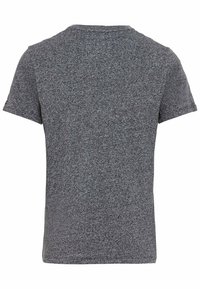 Grijze korte mouwen T-shirt met een gestructureerde stof, ronde halslijn en een reguliere pasvorm. De achterkant toont geen zichtbare logo's of patronen.