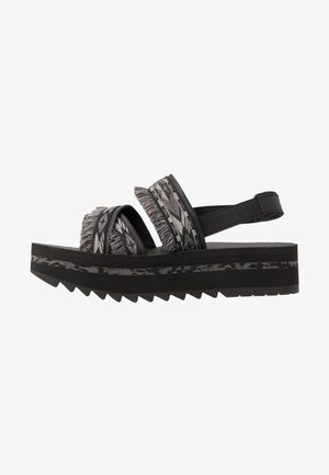 FLATFORM CERES WOMENS - Chodecké sandály - double diamond black
