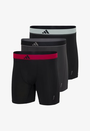 BOXER BRIEF (3PK) - Boxeralsók - schwarz grau