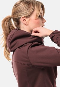 Jack Wolfskin WINDHAIN - Soft shell jacket - dark maroon