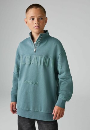 HALF ZIPPED  - Sweatshirt - mid blue