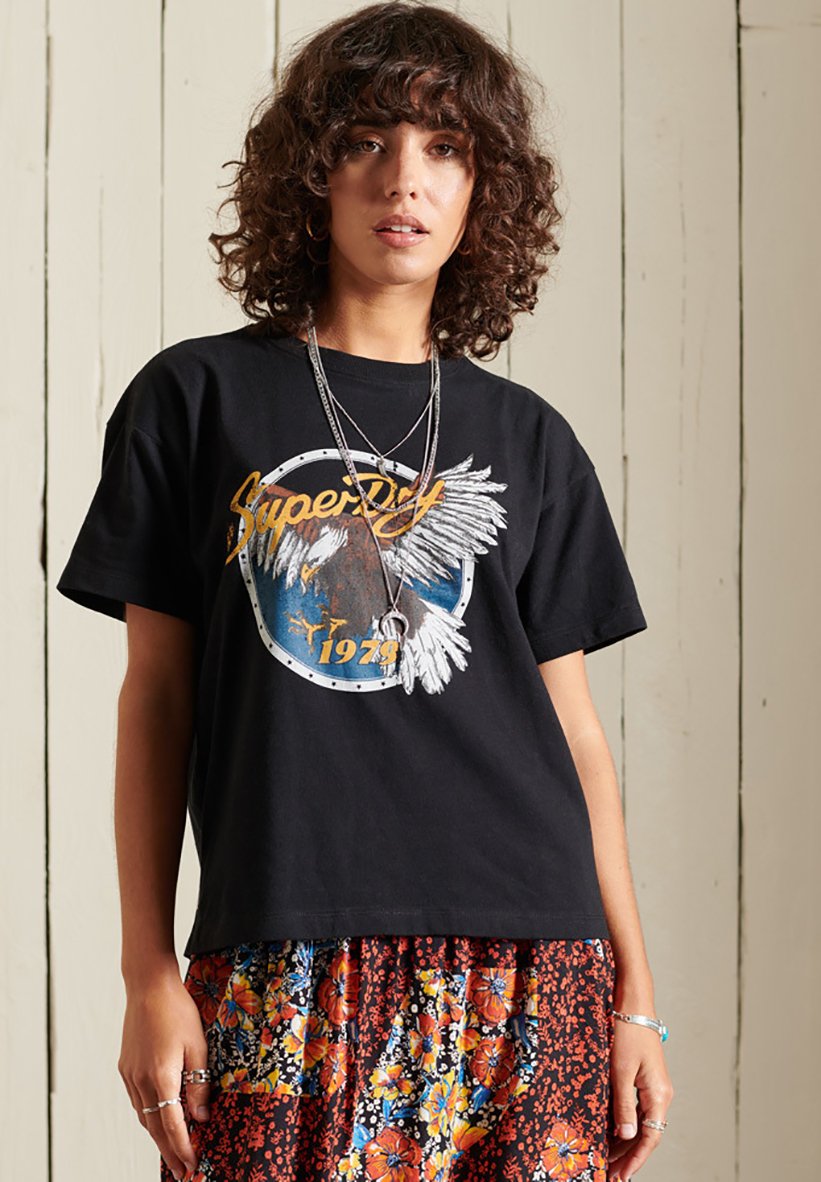 Superdry BOHO GRAPHIC BOXY - Print T 