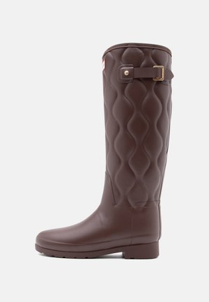 WOMENS ORIGINALS REFINED TALL ONION QUILT BOOT - Gumicsizmák - brown bolt