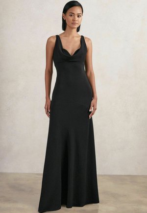 REGULAR FIT - VANESSA COWL NECK SLEEVELESS - Maxiklänning - black