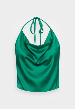 Vero Moda Tall VMKAREN ULLA HALTERNECK - Top - pepper green