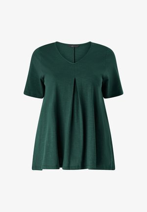 Ellos Plus collection, TUNIKA MIT V-AUSSCHNITT. - T-shirts basic - dark green