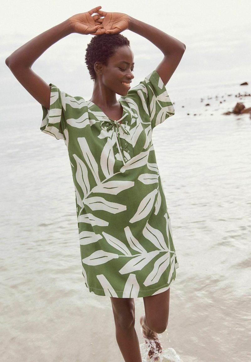 Next KAFTAN - Dnevna haljina - green white