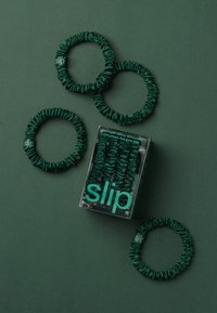 Slip SLIP PURE SILK SKINNY SCRUNCHIES - Håraccessoar - forest