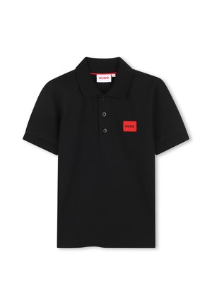 HUGO Kids SHORT SLEEVE POLO - Polo marškinėliai - black