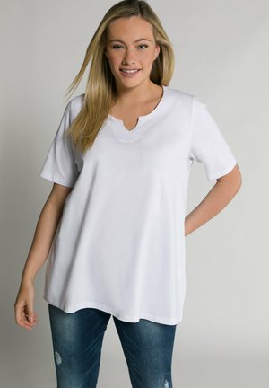 AUSSCHNITT HALBARM - T-shirt basic - white