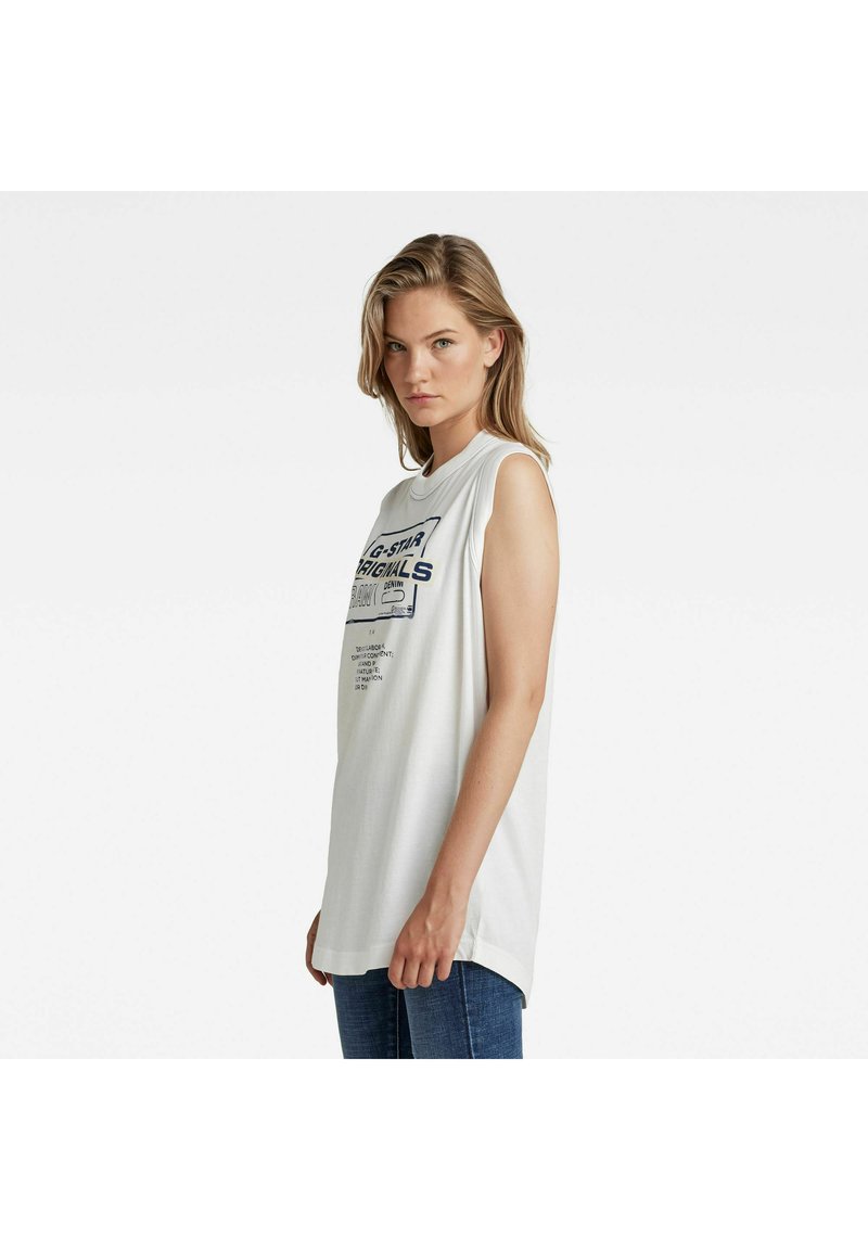 Damen T-Shirts | G-Star LASH ORIGINALS LOOSE TANK Top milk/weiß - PM84552 Damen T-Shirts | G-Star LASH ORIGINALS LOOSE TANK Top milk/weiß - PM84552