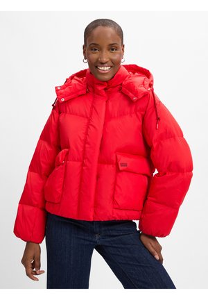 WESTERN SHORT BUBBLE PUFFER - Winterjacke - rot