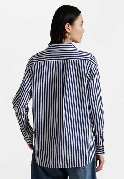 Polo Ralph Lauren RELAXED FIT STRIPED COTTON SHIRT - Košilová halenka  - fall royal/white