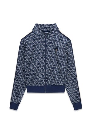 Guess, 4G-LOGO SWEATSHIRT - Sweat zippé - mehrfarbig grundton blau