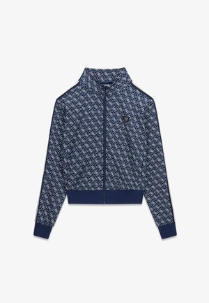 Guess, 4G-LOGO SWEATSHIRT - Felpa con zip - mehrfarbig grundton blau