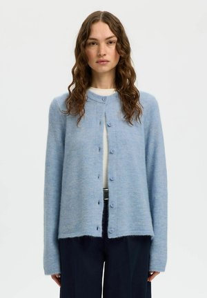 SLFLULU NEW NOOS - Strickjacke - cashmere blue
