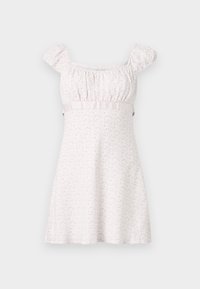 CAP SLEEVE SASH MINI  - Vardagsklänning - white