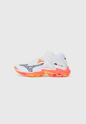 WAVE LIGHTNING Z8 - Scarpe da pallavolo - white/fiery coral/citrus