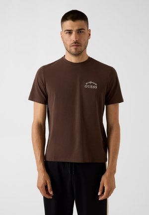 Guess, - T-shirt z nadrukiem