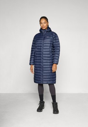 RECYCLED SWEATER PARKA - Sulemantel - sunken blue