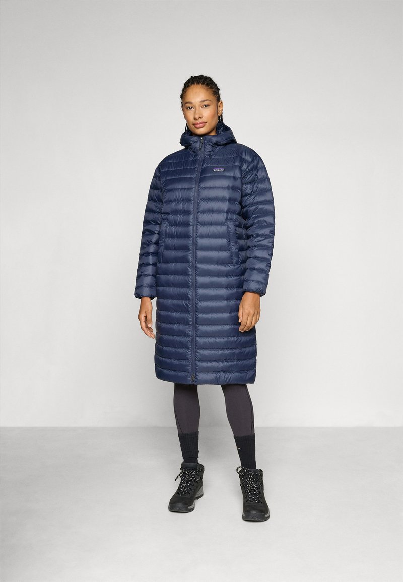 Patagonia RECYCLED SWEATER PARKA - Dūnu mētelis - sunken blue