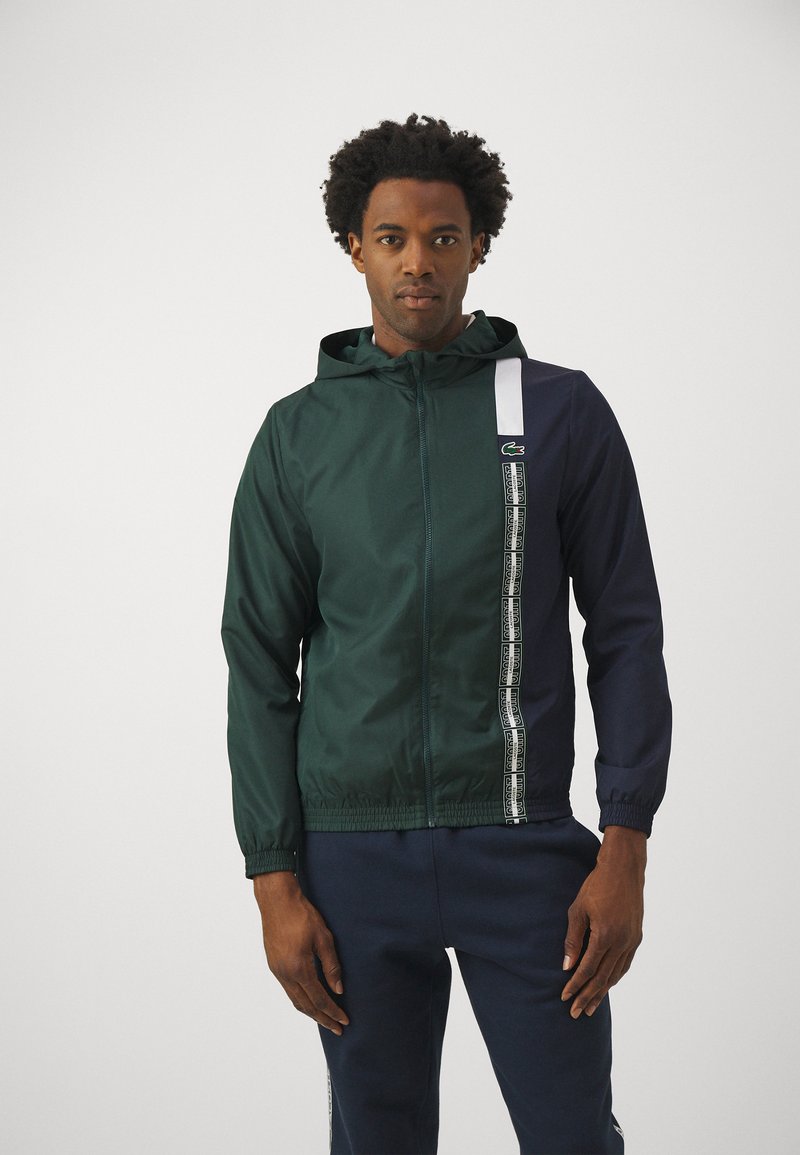 Lacoste Sport Tr?�ningsjakke - vert/bleu marine/blanc/m?�rkegr?�n - Zalando.dk