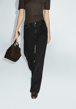 STRAIGHT - Jeans baggy - black denim
