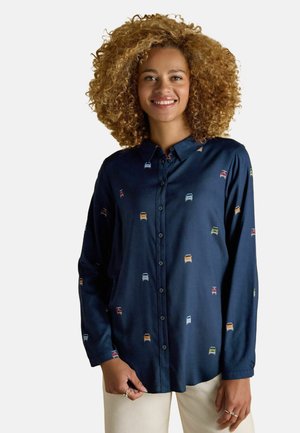 REGULAR FIT  - Button-down blouse - navy