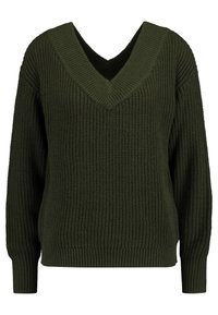 ONLY Stickad tröja - dark green