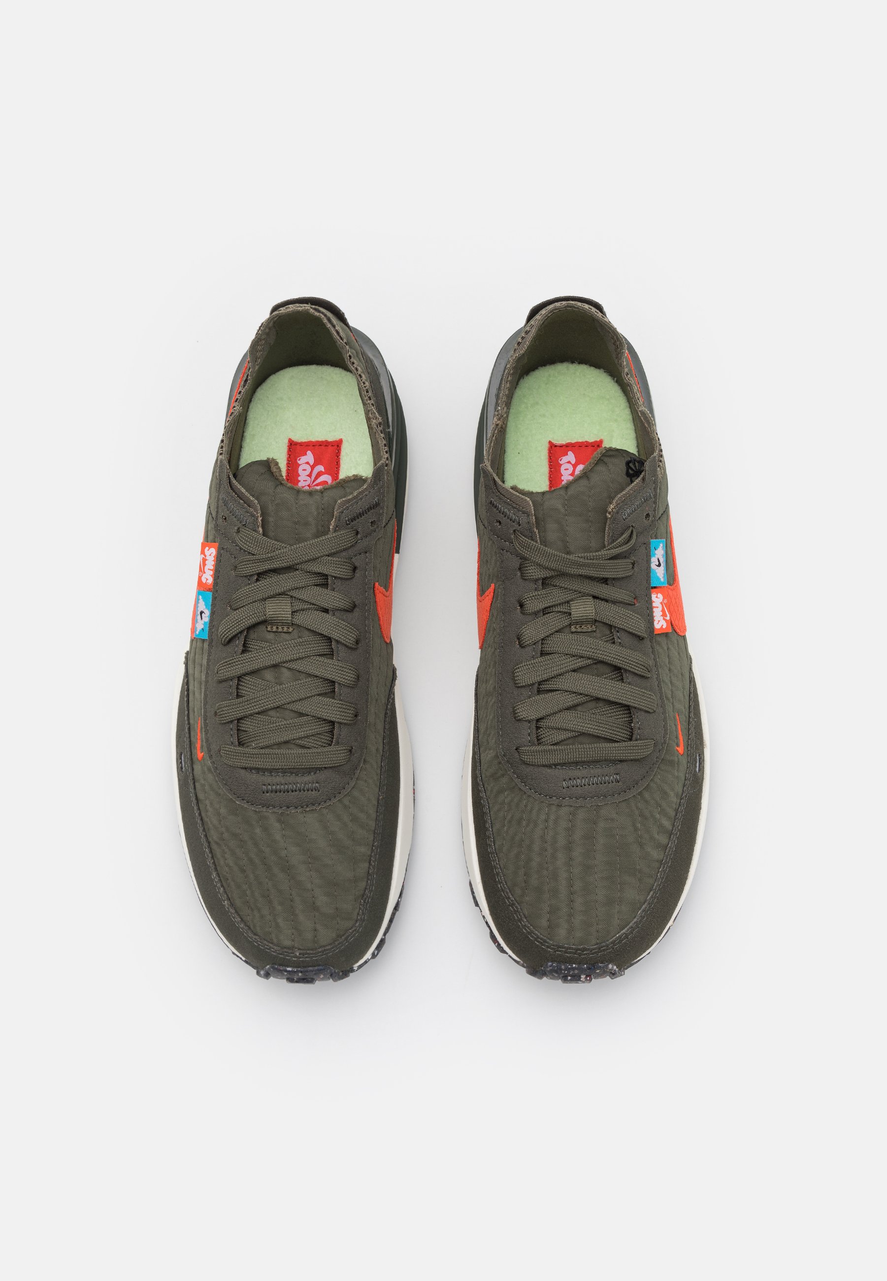 Nike Sportswear WAFFLE ONE - Zapatillas - medium olive/team  orange/sequoia/black/sail/verde oscuro - Zalando.es