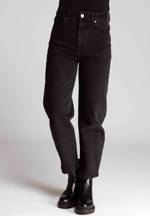 Straight leg jeans - black