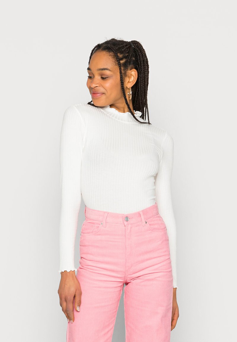 JDY FRANSISKA L/S HIGHNECK JRS NOOS - Camisola de manga comprida - cloud dancer