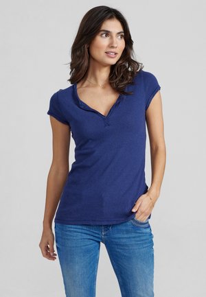 Mos Mosh TEE - Basic T-shirt - navy