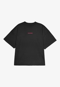 COLNE LOGO TEE - T-shirt imprimé - washed black/virtual pink
