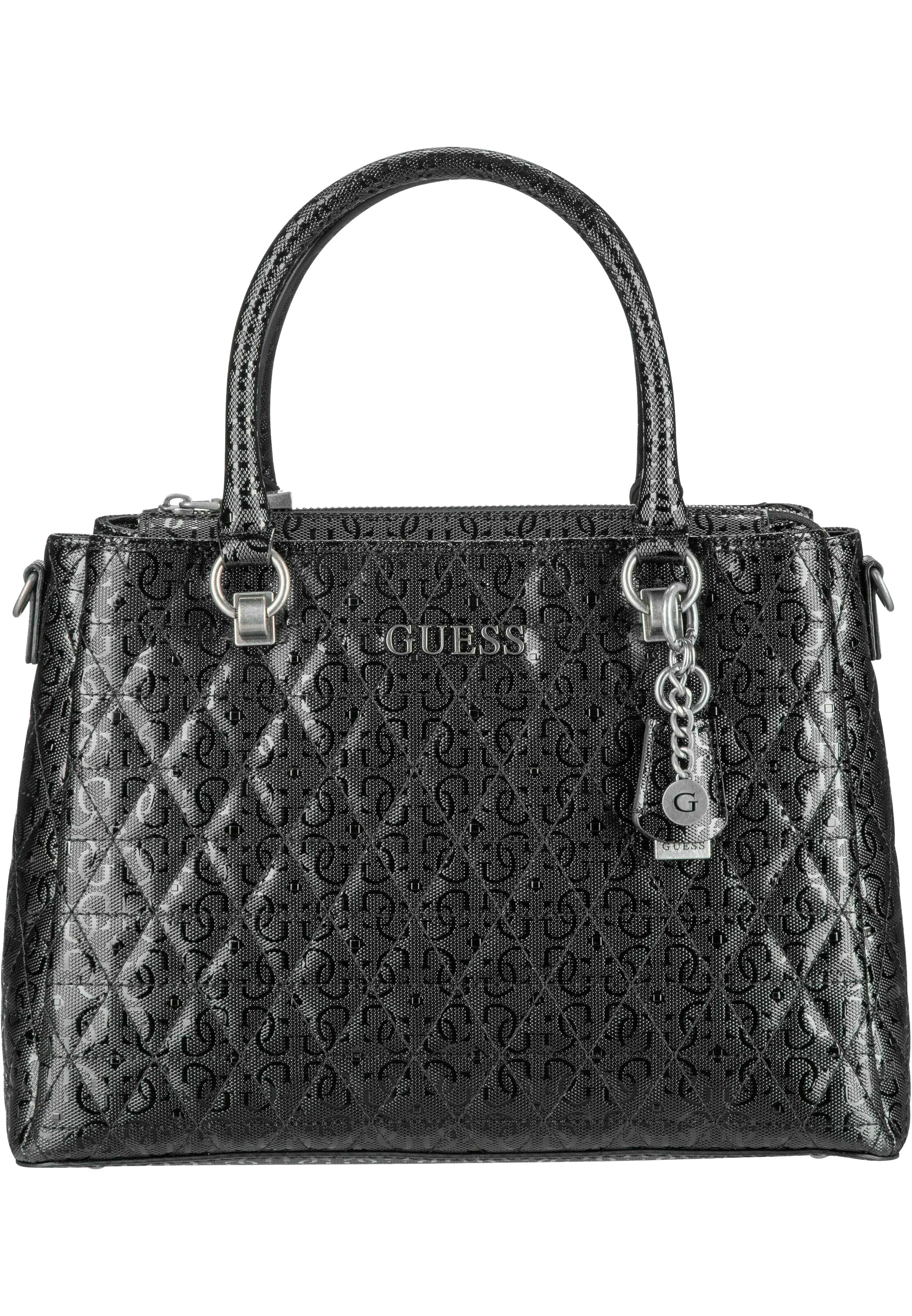 Guess WESSEX TRIPLE CMPRTMNT SATCHEL - Handtas - black/zwart - Zalando.nl