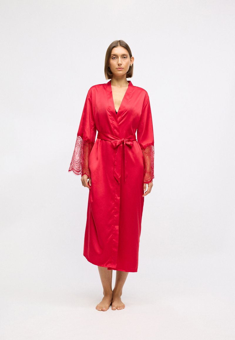 strapless open back dress Roxy Rapture - Red Long Silk Robe