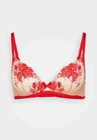 ELVIE BRA - Merevítős melltartó - red/sand