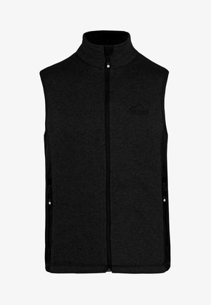 normani Outdoor Sports ÄRMELLOSE OUTDOOR STRICK-FLEECEWESTE MIT SEITENTASCHEN - Weste - schwarz