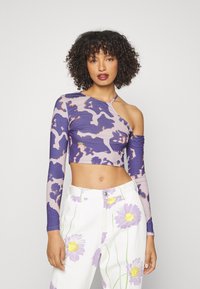 Neon & Nylon NEO LUCY SHOULDER CROPPED - Camisola de manga comprida - blue iris