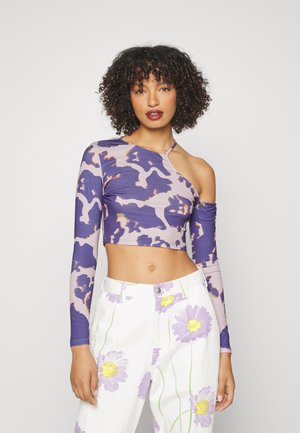 NEO LUCY SHOULDER CROPPED - Camisola de manga comprida - blue iris