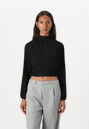 Anna Field PLISSE BLOUSE - Blouse - black