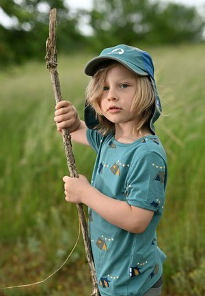 Finkid, ILTA SUN - T-shirt con stampa - green