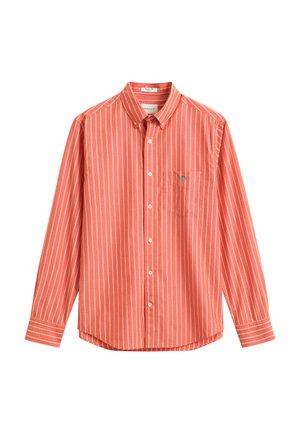 GANT, REG CLASSIC POPLIN STRIPE SHIRT - Hemd - maple fire