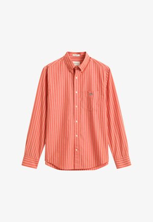 GANT, REG CLASSIC POPLIN STRIPE SHIRT - Hemd - maple fire