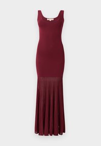 SCOOP SHEER MAXI - Stickad klänning - deepmulberry